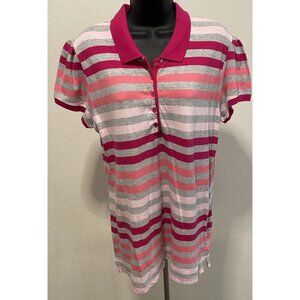Faded Glory Women's XL Polo Shirt Short Sleeve Stretch